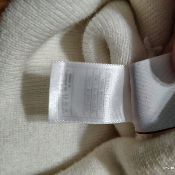 Men’s NFL Los Angeles Rams Cuffed Knit Beanie Ski Cap White Made in USA - Picture 5 of 5